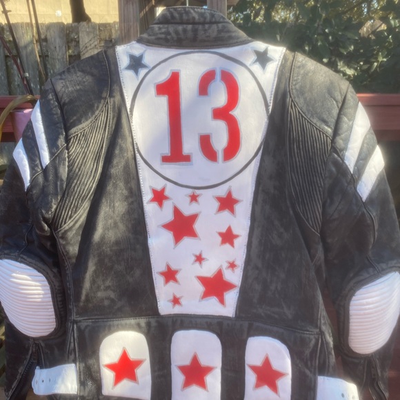 Other - One of a kind custom hand painted leather jacket